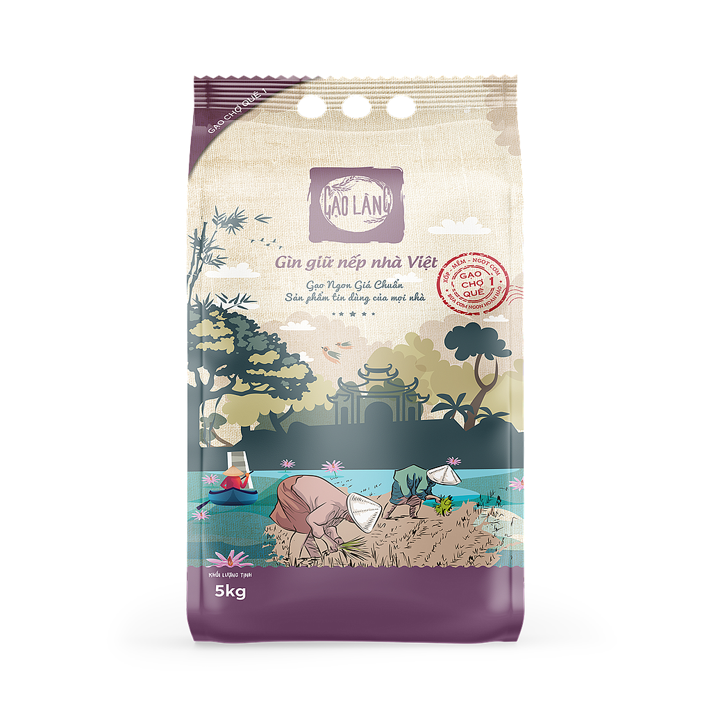 Gạo Chợ Quê 1 gói 5Kg